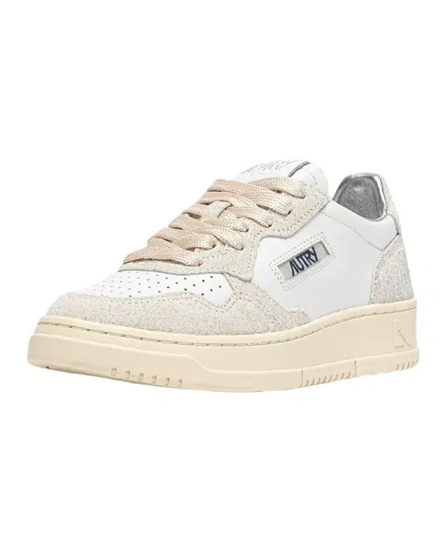 Medalist Mixed Leather Low-Top Sneakers
