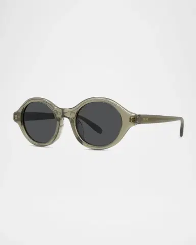 Loewe Men's Slim Acetate Round Sunglasses | Thumbnail 2 Loewe Men's Slim Acetate Round Sunglasses | Thumbnail 2