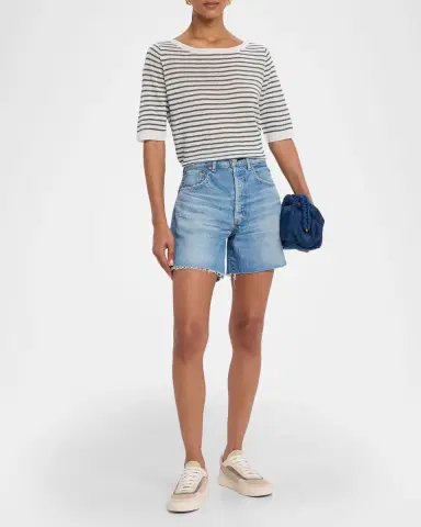 MOUSSY VINTAGE Harbeson High-Rise Denim Shorts | Thumbnail 2 MOUSSY VINTAGE Harbeson High-Rise Denim Shorts | Thumbnail 2