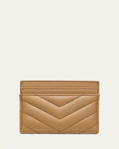 Saint Laurent Cassandre YSL Monogram Card Case in Quilted Smooth Leather | Thumbnail 5 Saint Laurent Cassandre YSL Monogram Card Case in Quilted Smooth Leather | Thumbnail 5