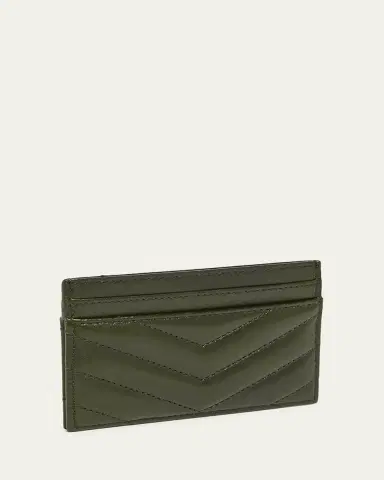 Saint Laurent Cassandre YSL Monogram Card Case in Quilted Smooth Leather | Thumbnail 8 Saint Laurent Cassandre YSL Monogram Card Case in Quilted Smooth Leather | Thumbnail 8