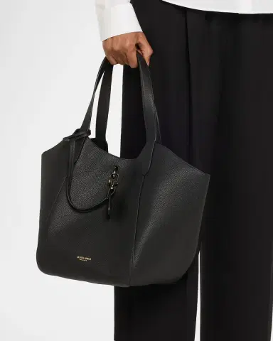 Giorgio Armani Medium Pebble Leather Tote Bag | Thumbnail 2 Giorgio Armani Medium Pebble Leather Tote Bag | Thumbnail 2
