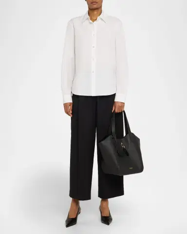 Giorgio Armani Medium Pebble Leather Tote Bag | Thumbnail 5 Giorgio Armani Medium Pebble Leather Tote Bag | Thumbnail 5