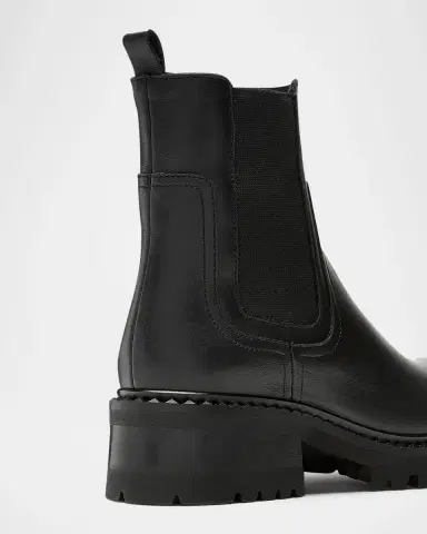 La Canadienne Cory Leather Lug-Sole Chelsea Booties | Thumbnail 3