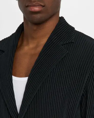 Homme Plissé Issey Miyake Men's Pleated Single-Breasted Sport Coat | Thumbnail 4