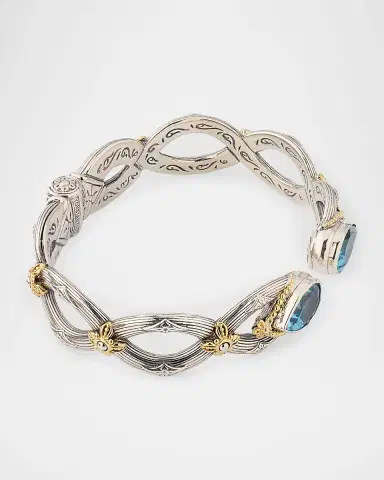 Konstantino Kyma Sky Blue Topaz Cuff Bracelet | Thumbnail 4 Konstantino Kyma Sky Blue Topaz Cuff Bracelet | Thumbnail 4