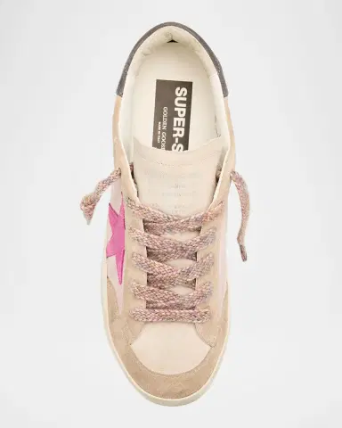 Golden Goose Super-Star Penstar Suede Low-Top Sneakers | Thumbnail 6