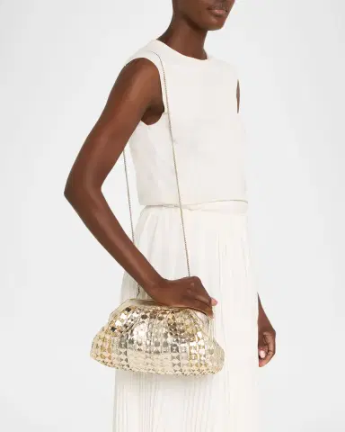 Serapian Secret Woven Mosaic Metallic Leather Clutch Bag | Thumbnail 2 Serapian Secret Woven Mosaic Metallic Leather Clutch Bag | Thumbnail 2