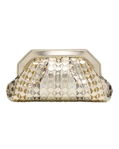 Serapian Secret Woven Mosaic Metallic Leather Clutch Bag | Thumbnail 1 Serapian Secret Woven Mosaic Metallic Leather Clutch Bag | Thumbnail 1