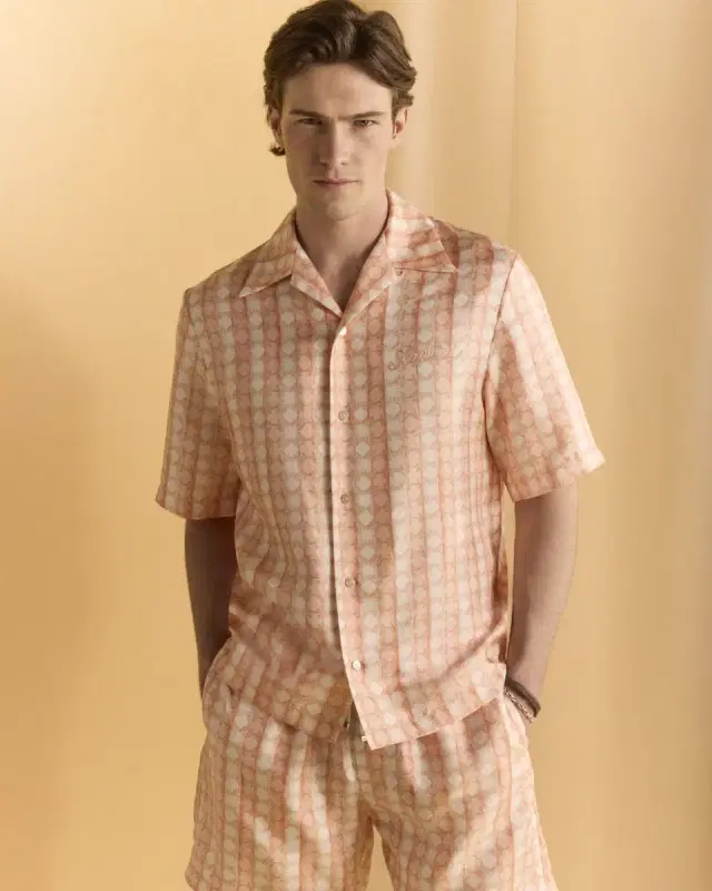Men 's Silk MA Quad Bowling Shirt