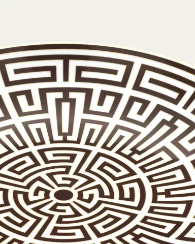 GINORI 1735 Labirinto Ebano Charger Plate, Venezia Shape | Thumbnail 4