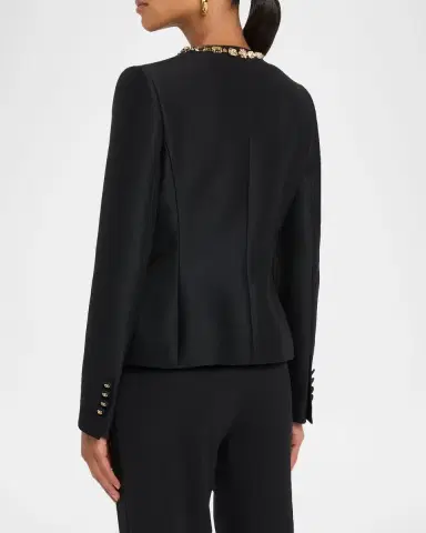 Dolce & Gabbana Tailored Crystal-Embellished Blazer | Thumbnail 3