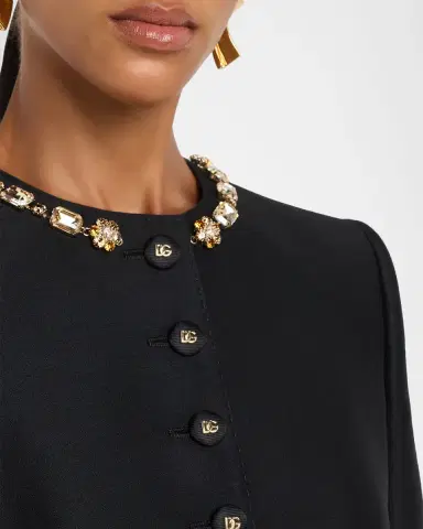 Dolce & Gabbana Tailored Crystal-Embellished Blazer | Thumbnail 5