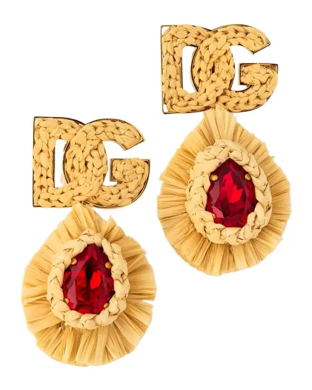 Bijoux Clip Earrings with DG Logo