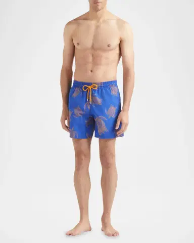 Vilebrequin Men's Tortues Galuchat Swim Trunks | Thumbnail 3 Vilebrequin Men's Tortues Galuchat Swim Trunks | Thumbnail 3