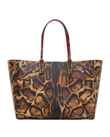 Christian Louboutin Cabata Large Tote Bag in Bengal-Print Leather | Thumbnail 1 Christian Louboutin Cabata Large Tote Bag in Bengal-Print Leather | Thumbnail 1