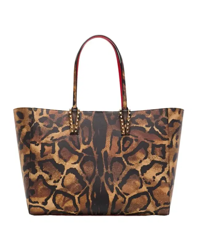 Cabata Large Tote Bag in Bengal-Print Leather