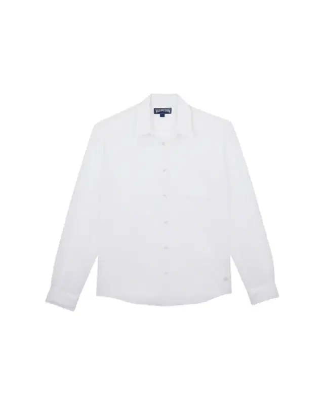 Vilebrequin Men's Cotton-Linen Solid Sport Shirt