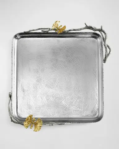 Michael Aram Butterfly Ginkgo Luxe Matzah Plate | Thumbnail 3