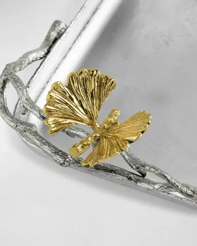 Michael Aram Butterfly Ginkgo Luxe Matzah Plate | Thumbnail 4