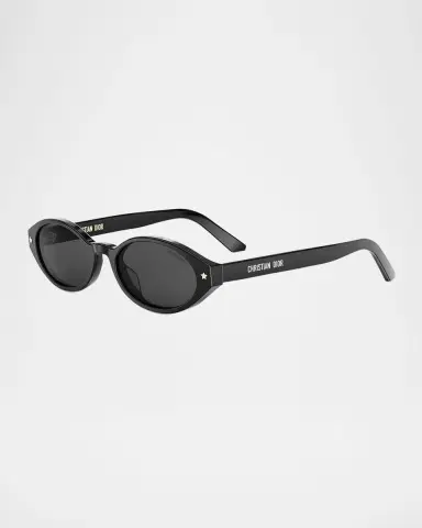 DIOR DiorPacific R1I Logo-Print Oval Sunglasses | Thumbnail 2