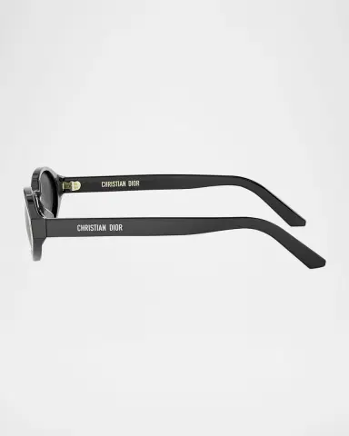 DIOR DiorPacific R1I Logo-Print Oval Sunglasses | Thumbnail 3