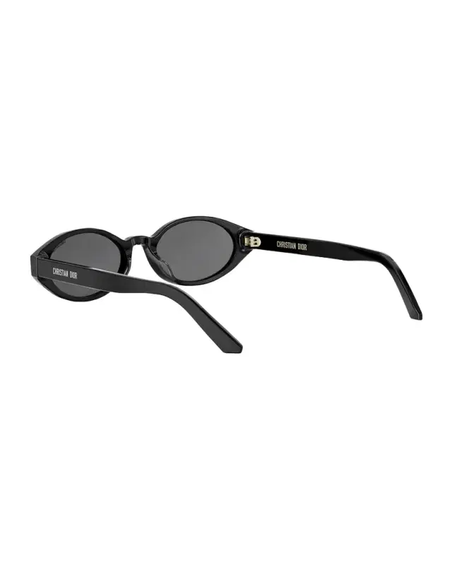 DiorPacific R1I Logo-Print Oval Sunglasses