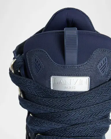 Lanvin Men's Curb Napa Leather Low-Top Sneakers | Thumbnail 2 Lanvin Men's Curb Napa Leather Low-Top Sneakers | Thumbnail 2