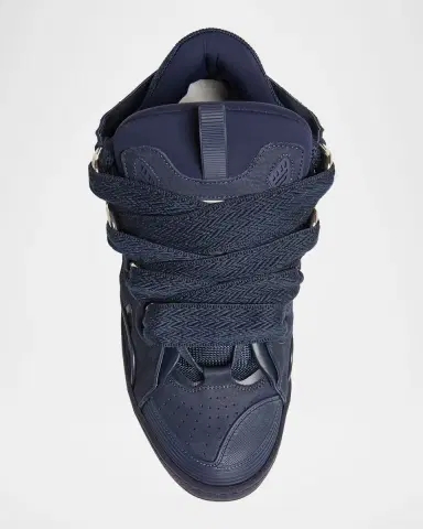 Lanvin Men's Curb Napa Leather Low-Top Sneakers | Thumbnail 3 Lanvin Men's Curb Napa Leather Low-Top Sneakers | Thumbnail 3