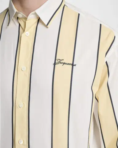 Jacquemus Men's The Simon Stripe Poplin Button-Down Shirt | Thumbnail 5 Jacquemus Men's The Simon Stripe Poplin Button-Down Shirt | Thumbnail 5