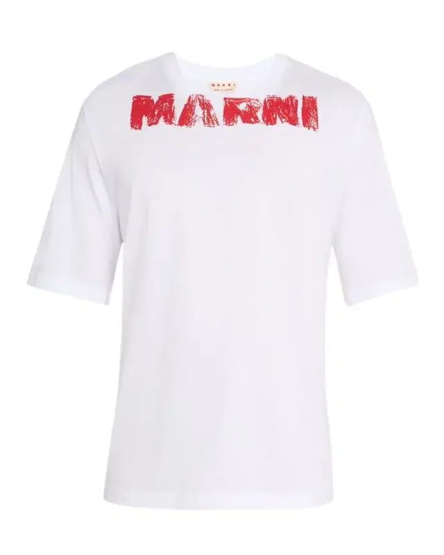 Marni Men 's Spray Paint Logo Graphic T-Shirt
