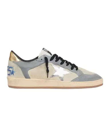 Golden Goose Men's Ball Star Leather and Metallic Low-Top Sneakers | Thumbnail 1 Golden Goose Men's Ball Star Leather and Metallic Low-Top Sneakers | Thumbnail 1