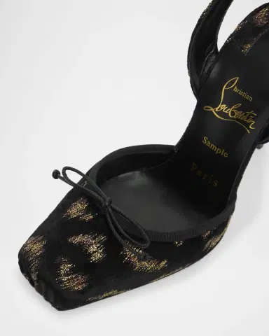 Christian Louboutin 100mm Cassia Silk Ankle-Tie Ballerina Pumps | Thumbnail 3