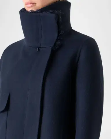 Akris Edena Cashmere Short Jacket With Detachable Shearling Goat Collar | Thumbnail 4