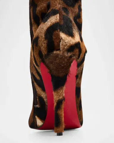 Christian Louboutin 100mm Miss Z Pony Bengali Calf Hair Knee-High Stiletto Boots | Thumbnail 3 Christian Louboutin 100mm Miss Z Pony Bengali Calf Hair Knee-High Stiletto Boots | Thumbnail 3
