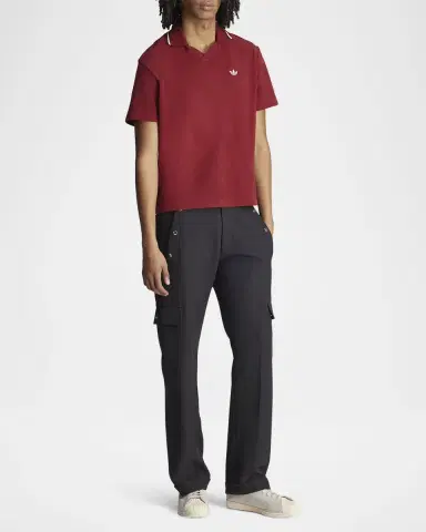 Adidas x Wales Bonner Men's Terry Polo Shirt | Thumbnail 2 Adidas x Wales Bonner Men's Terry Polo Shirt | Thumbnail 2