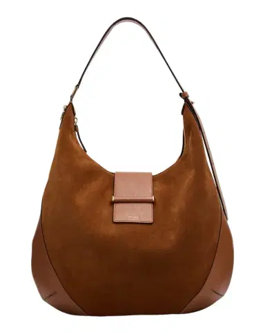 Jimmy Choo Bar Medium Suede & Leather Hobo Bag | Thumbnail 1
