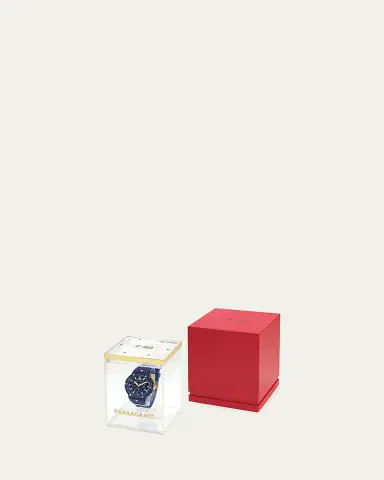 Ferragamo F-80 44mm Translucent Blue Bioplastic Chronograph Watch | Thumbnail 5 Ferragamo F-80 44mm Translucent Blue Bioplastic Chronograph Watch | Thumbnail 5