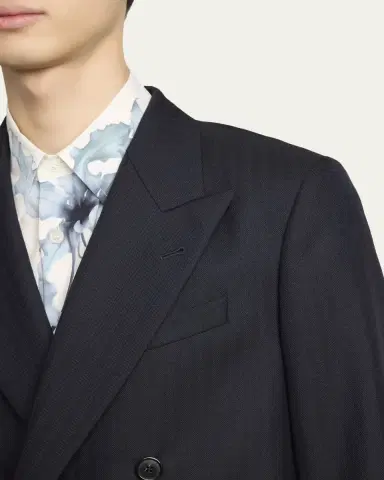 Dries Van Noten Men's Buforden Double-Breasted Wool Jacket | Thumbnail 11 Dries Van Noten Men's Buforden Double-Breasted Wool Jacket | Thumbnail 11