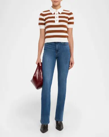 Frame The Bold Stripe Polo Sweater | Thumbnail 2