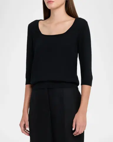 Dolce & Gabbana Scoop-Neck Cashmere Sweater | Thumbnail 4