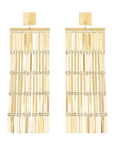 LANA Laser-Cut Rectangle Chandelier Earrings in 14K Gold | Thumbnail 1