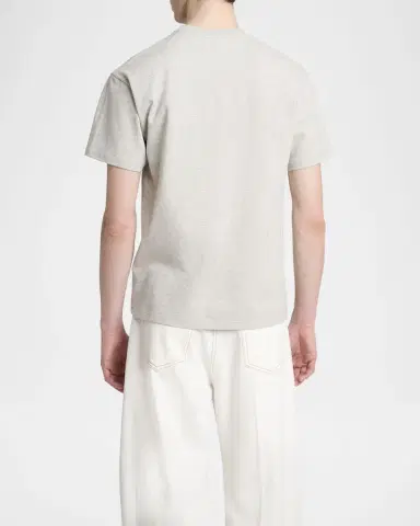 Givenchy Men's Embroidered Logo Patch Crewneck T-Shirt | Thumbnail 2 Givenchy Men's Embroidered Logo Patch Crewneck T-Shirt | Thumbnail 2