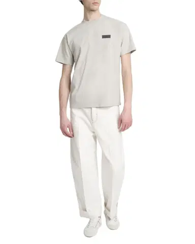 Givenchy Men's Embroidered Logo Patch Crewneck T-Shirt | Thumbnail 1 Givenchy Men's Embroidered Logo Patch Crewneck T-Shirt | Thumbnail 1