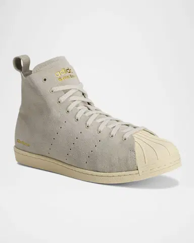 adidas x Wales Bonner x Wales Bonner Men 's Superstar Suede High-Top Sneakers | Thumbnail 2