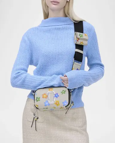 Marc Jacobs Snapshot Wild Daisy Crossbody Bag in Leather | Thumbnail 2 Marc Jacobs Snapshot Wild Daisy Crossbody Bag in Leather | Thumbnail 2