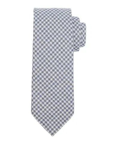 ZEGNA Men's Houndstooth Wool and Silk Tie | Thumbnail 1 ZEGNA Men's Houndstooth Wool and Silk Tie | Thumbnail 1