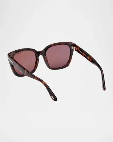 Tom Ford Haylay Acetate Rectangle Sunglasses | Thumbnail 2 Tom Ford Haylay Acetate Rectangle Sunglasses | Thumbnail 2