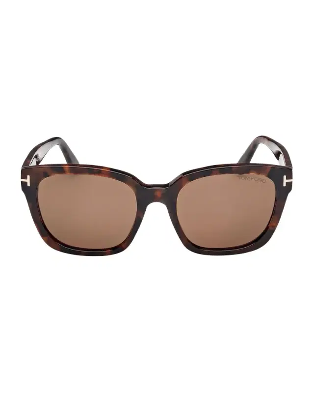 TOM FORD Haylay Acetate Rectangle Sunglasses