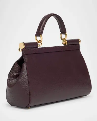 Dolce & Gabbana Sicily Leather Top-Handle Bag | Thumbnail 3